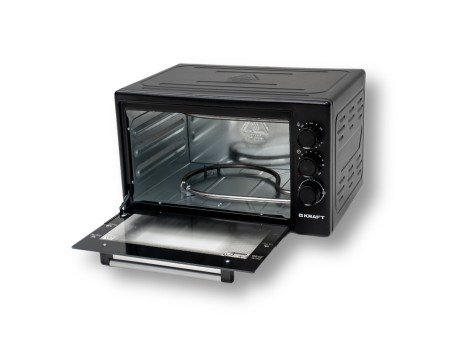 мини печь kraft kf-mo 3801 bl (черный)