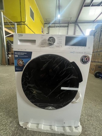 стиральная машина beko wspe 6h616 w inverter, steam, без дефектов, нет упаковки, царапины и потертос