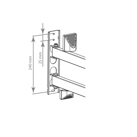 кронштейн kromax atlantis-40 серый 22-65" 