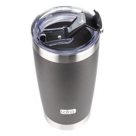 термокружка lara lr04-25 gray 0,56 л