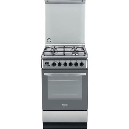 газоэлектрическая плита hotpoint-ariston h5g56f (x) ru