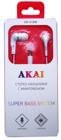 наушники akai hd-518w