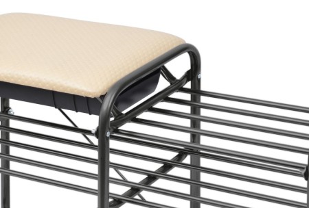 этажерка ника "люкс 5" этл 5 черный/слоновая кость (790х330х510)