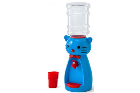 кулер для воды vatten kids kitty синий (со стаканчиком)