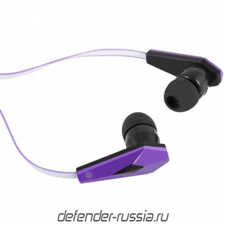 наушники defender trendy 705 черный/сиреневый