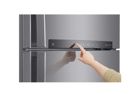 холодильник lg gn-h702hmhz серый, дисплей (180,0)