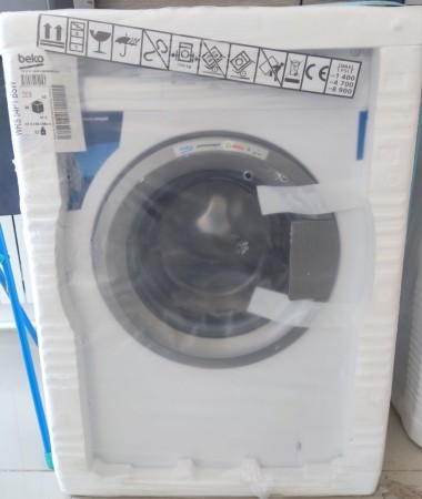 стиральная машина beko wrs 54p1 bsw, сзади сверху содрана краска