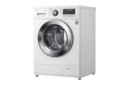 стиральная машина lg f1496ads3 steam, с сушкой, белый-