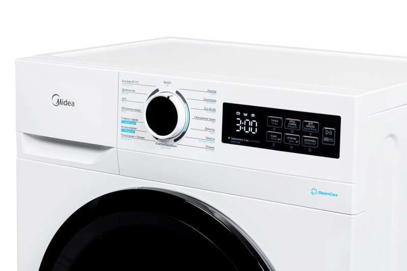 Стиральная машина Midea MF01712BS40/W белый,Steam