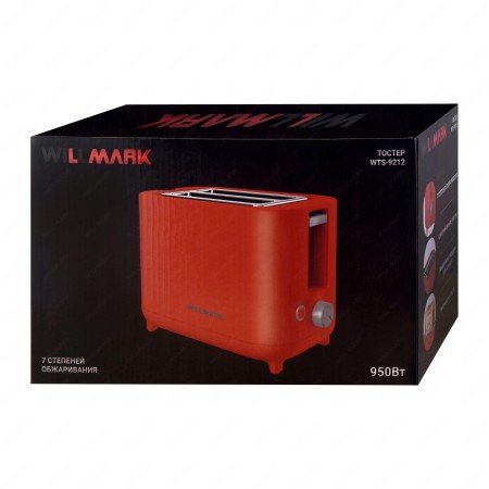 тостер willmark wts-9212 коралловый