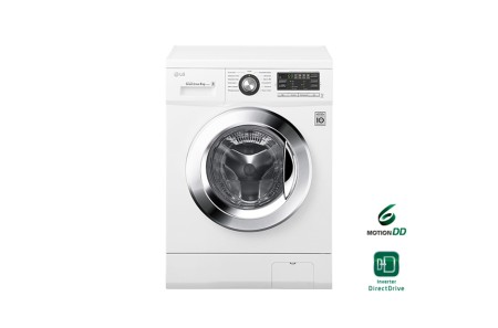 стиральная машина lg f1096sd3 люк хром., белый