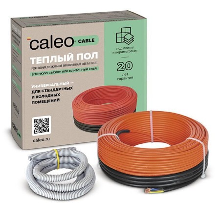 теплый пол caleo cable 18w-20, 2,8м2