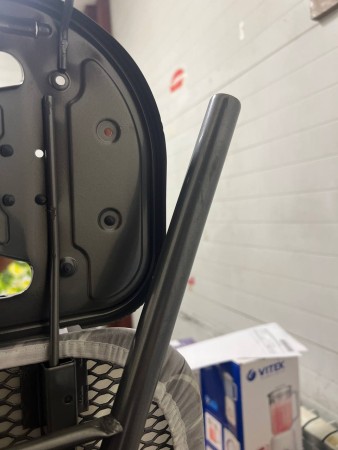 гладильная доска ника стайл1 тефлон (с линиями на сером), нет заглушек, замятие подставки под утюг 