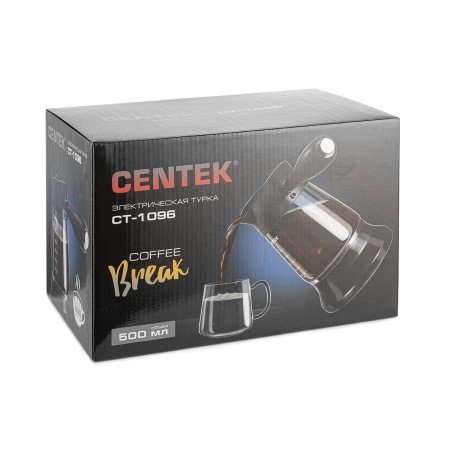 электрическая турка centek ct-1096 bl черный