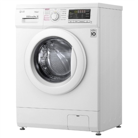 стиральная машина lg f1296nds0 steam, белый