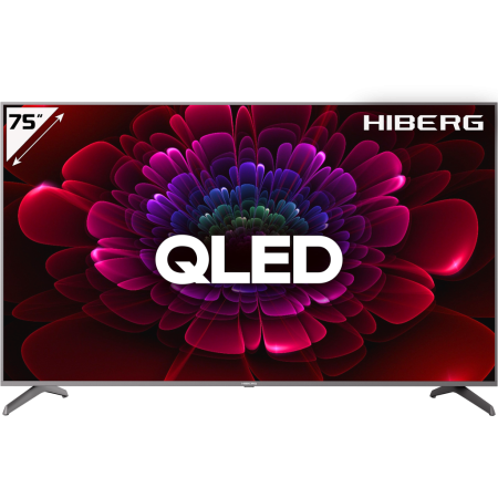телевизор qled hiberg qled 75y smart tv 4k
