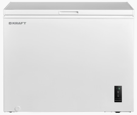 морозильник kraft bd (w) 300 bl с led дисплеем inverter (до -15 с)