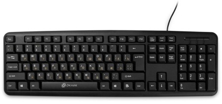 клавиатура oklick 130m usb черный