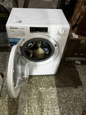 стиральная машина candy cso4 276twm-07 smart pro steam, потертости и царапины. замятие сбоку 