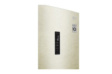 холодильник lg ga-b459 cesl бежевый, дисплей (186,0)
