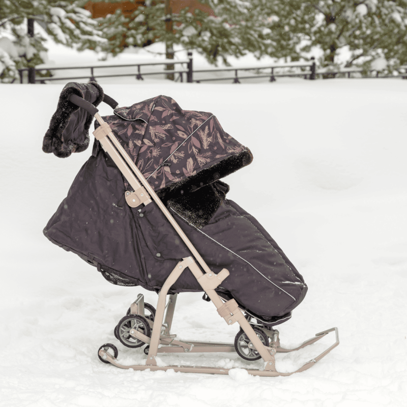 Санки Ника детям 7-5 НД7-5Н шоколадный