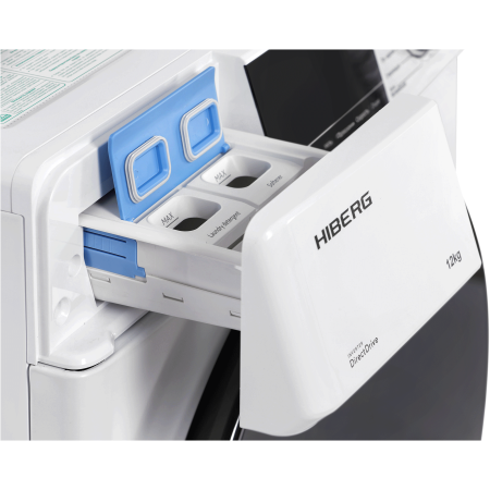 стиральная машина hiberg i-ddq6a-1214 w inverter, белый